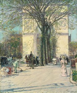Washington Arch, Spring by Childe Hassam